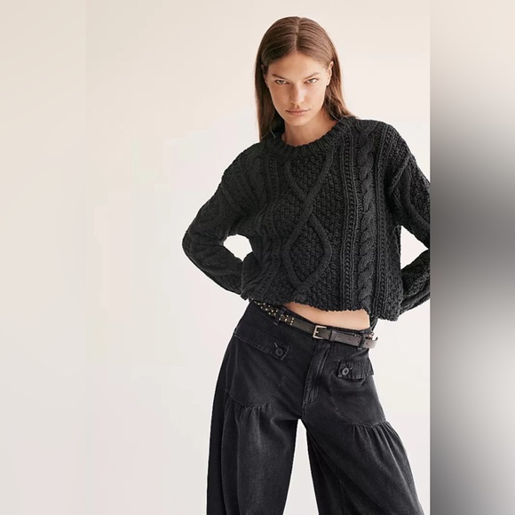 ❤️COPY - Free People Cutting Edge Cable Sweater - Picture 4 of 7